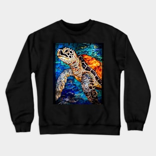 Sea turtle face Crewneck Sweatshirt